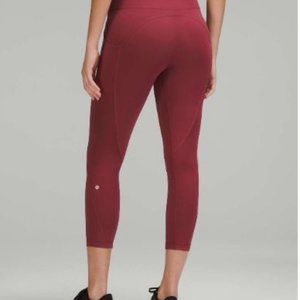 Lululemon All the Right Places High-Rise Drawcord Waist Crop 23” - sz4MulledWine